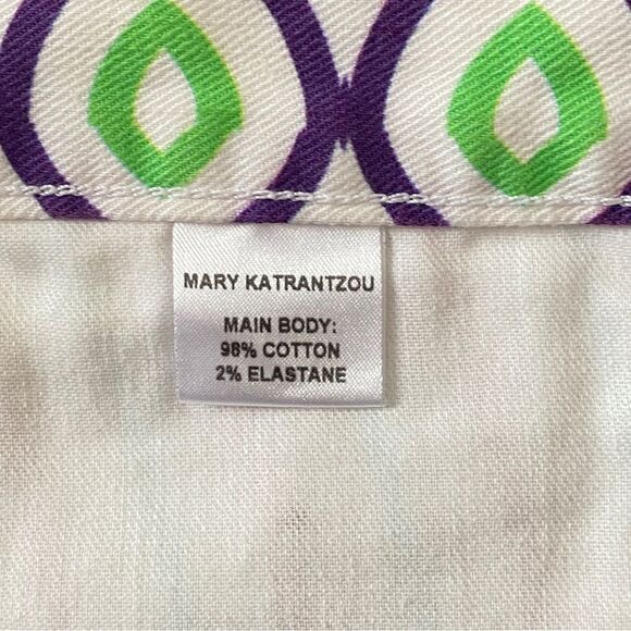 MARY KATRANTZOU Colorful White Denim Cut Off Shorts Sz 24 - Picture 7 of 10